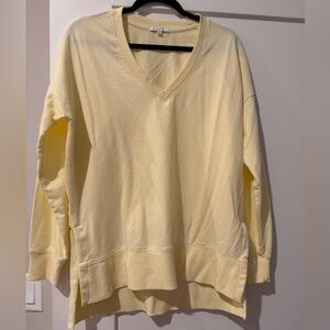 Z Supply Cream Crew Neck Top